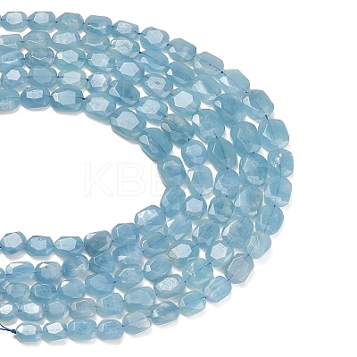 Natural Aquamarine Graduated Beads Strands G-B178-H01-01-1
