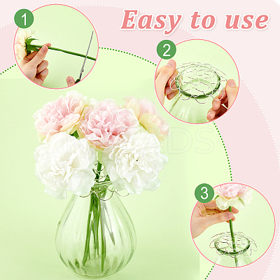 4Pcs 2 Colors Stainless Steel Flower Arrangement Insert Lids FIND-GA0003-95-1