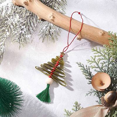 Satin Pendant Decorations HJEW-JM04226-1