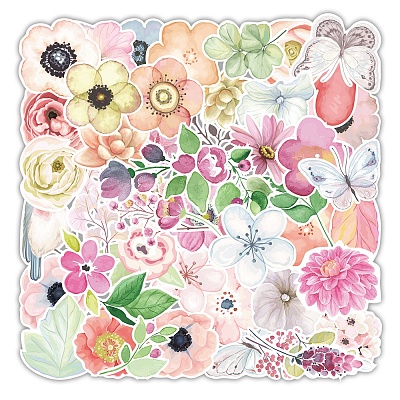 50Pcs PVC Paper Stickers LS-PW-WG7F01D-01-1