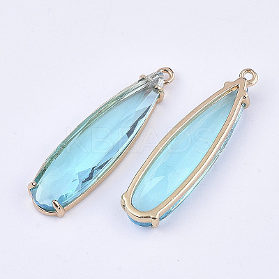Transparent Glass Pendants LS-GLAA-T007-15C-1
