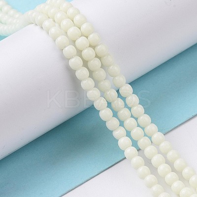 Luminous Glass Bead Strands GLAA-H018-01B-1