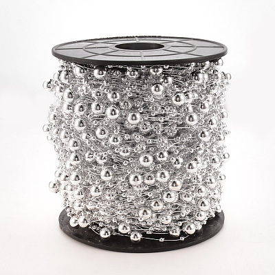 ABS Plastic Imitation Pearl Beaded Trim Garland Strand AJEW-S071-01G-1