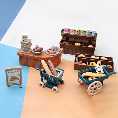 Plastic Bakery Shop Miniature Ornaments PW-WGB0F20-01-1