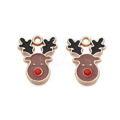 Alloy Enamel Pendants ENAM-S121-013B-1