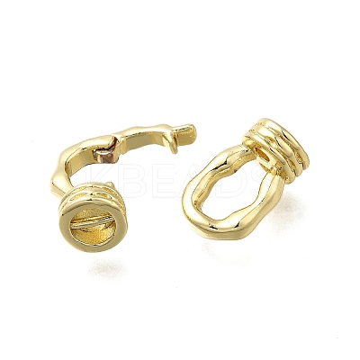 Brass Fold Over Clasps LS-KK-Q048-06G-1