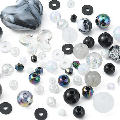 DIY Imitation Gemstone Stretch Bracelet Making Kit DIY-FS0003-32-1