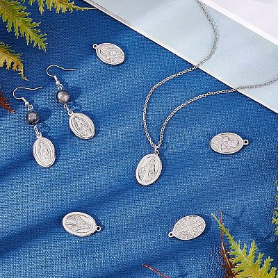 36Pcs 3 Style 201 Stainless Steel Pendants STAS-UN0025-58-1