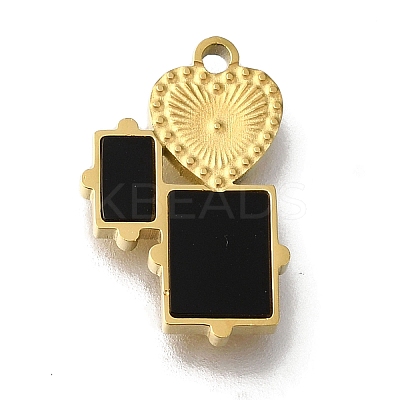 Ion Plating(IP) 304 Stainless Steel Manual Polishing Charms STAS-M059-05G-01-1