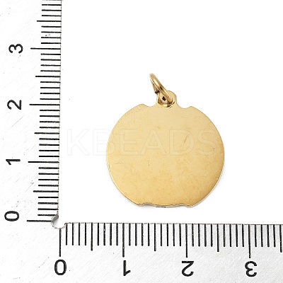 304 Stainless Steel Pendants STAS-S177-04G-1