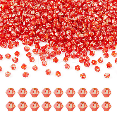 Picasso Baking Paint Glass Seed Beads SEED-TA0001-62H-1