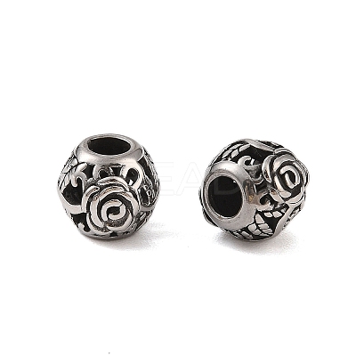 304 Stainless Steel European Beads STAS-N106-02AS-1