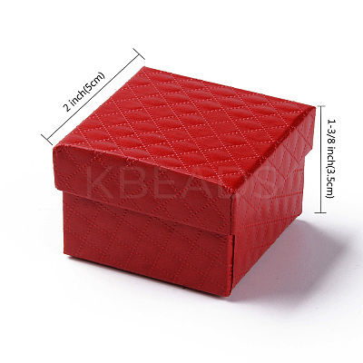 Square Cardboard Ring Boxes X1-CBOX-S020-01-1