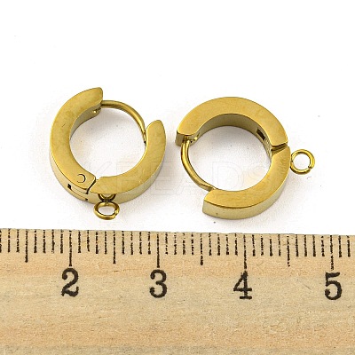 304 Stainless Steel Hoop Earring Findings STAS-A091-02G-1