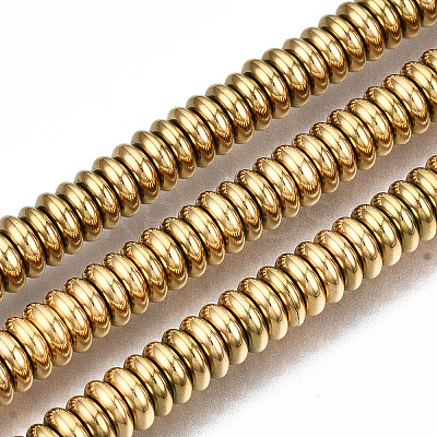 Electroplate Non-magnetic Synthetic Hematite Beads Strands X-G-T114-88B-G-1
