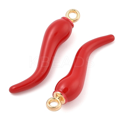 Rack Plating Alloy Enamel Pendants PALLOY-R451-07G-03-1
