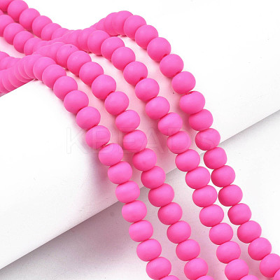 Handmade Polymer Clay Beads Strands CLAY-N008-053-03-1