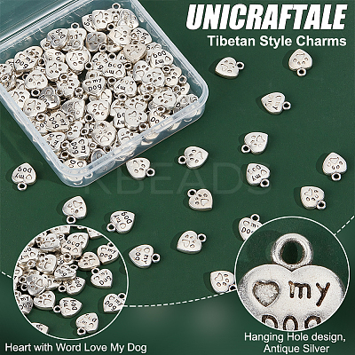 120Pcs Tibetan Style Charms FIND-UN0015-90-1