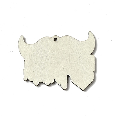 Father's Day Single Face Printed Aspen Wood Pendants WOOD-G014-30-1