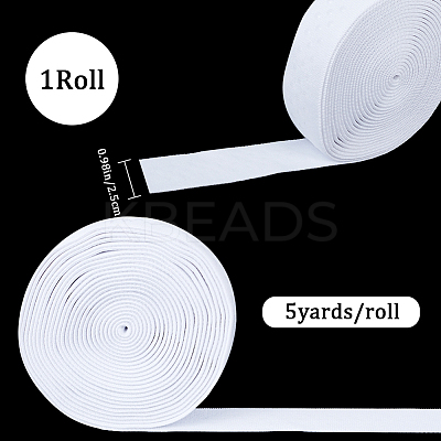 5 Yards Polyester Non-Slip Silicone Elastic Gripper Band for Garment Sewing Project FIND-WH0152-138A-01-1