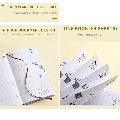 2023 Notebook with 12 Month Tabs AJEW-A043-02A-1