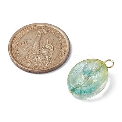 Transparent Glass Pendant X-PALLOY-JF02256-1