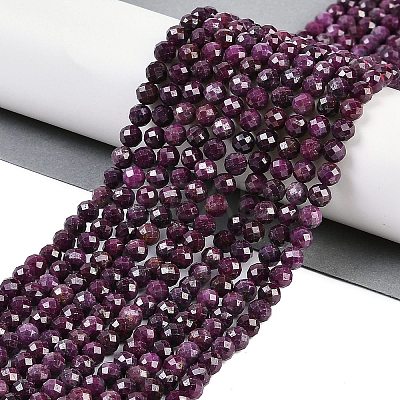 Natural Ruby Beads Strands G-P553-G01-04-1