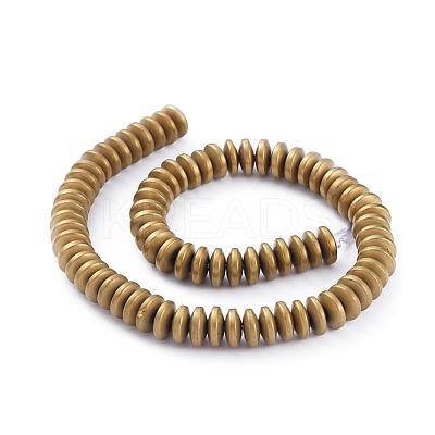 Electroplate Non-magnetic Synthetic Hematite Heishi Beads Strands G-M007-20B-1