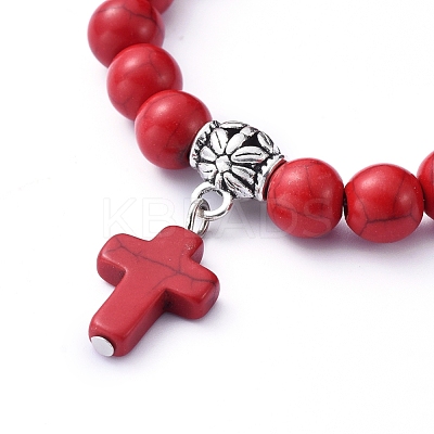 Stretch Charm Bracelets BJEW-JB05234-02-1