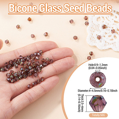 Picasso Baking Paint Glass Seed Beads SEED-TA0001-62J-1