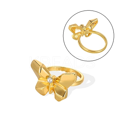 304 Stainless Steel Adjustable Cuff Rings for Women RJEW-B131-01C-1
