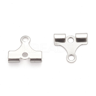 Tarnish Resistant 304 Stainless Steel Folding Crimp Ends X-STAS-M250-02-1