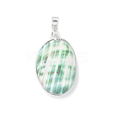 Natural Sea Shell Pendants SHEL-F005-01P-1