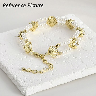 Cross Brass Micro Pave Cubic Zirconia Chain Extender KK-Z084-05P-1