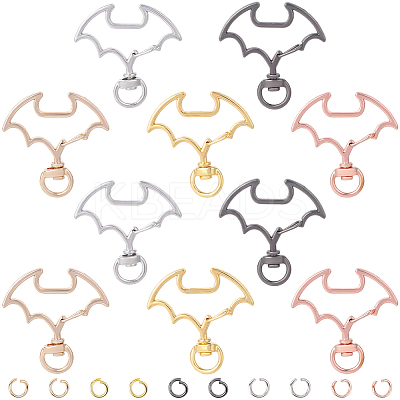 30 Sets 5 Colors Alloy Swivel Clasps FIND-SC0017-69-1