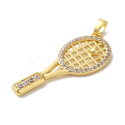 Brass Micro Pave Cubic ZircBrass Micro Pave Cubic Zirconia Pendants KK-S391-08G-02-1