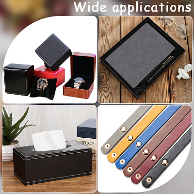 Frosted PU Leather Fabric DIY-WH0622-061A-1