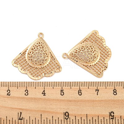 Rack Plating Brass Hollow Pendants KK-P244-07KCG-1
