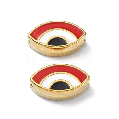 Ion Plating(IP) 304 Stainless Steel Enamel Beads STAS-Q318-12B-1
