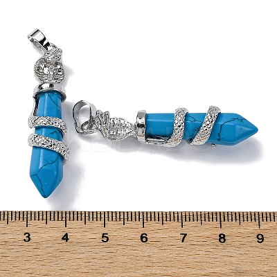 Synthetic Turquoise Pendants G-A241-01P-07-1