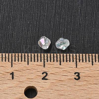 Bicone AB Color Plated Eco-Friendly Transparent Acrylic Beads LS-X-TACR-A003-4mm-22-1