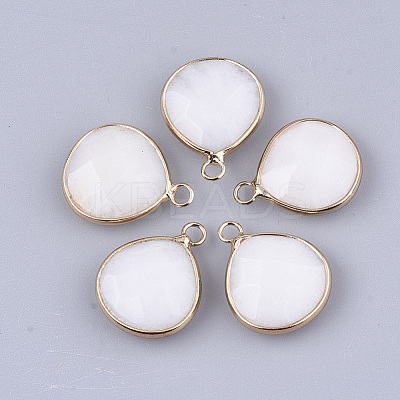 Natural White Jade Pendants G-S349-09B-1