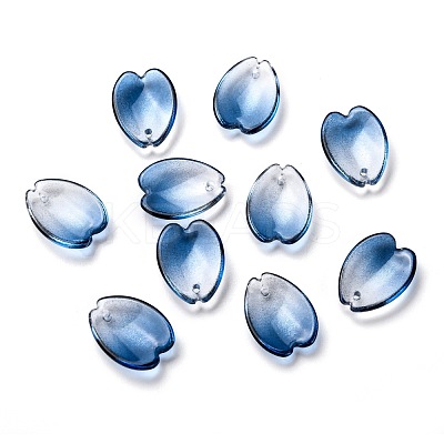 Transparent Glass Pendants GLAA-B003-03E-1