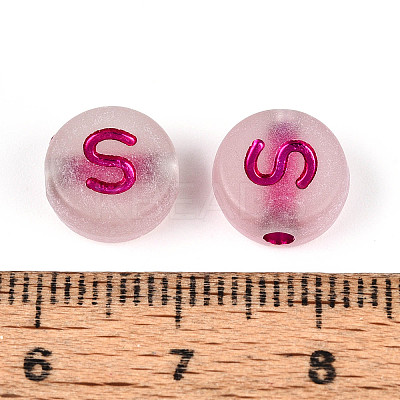 Luminous Frosted Acrylic Beads FACR-T008-02S-1