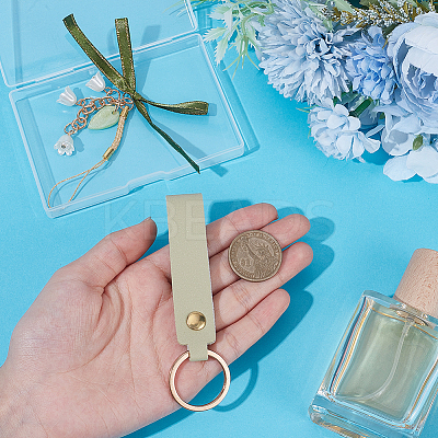 1Pc PU Leather Keychains KEYC-SC0002-03-1
