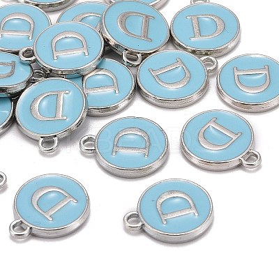 Platinum Plated Alloy Enamel Charms LS-X-ENAM-S118-04D-P-1