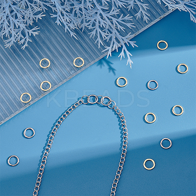 50Pcs 2 Style 304 Stainless Steel Linking Rings STAS-UN0041-33-1