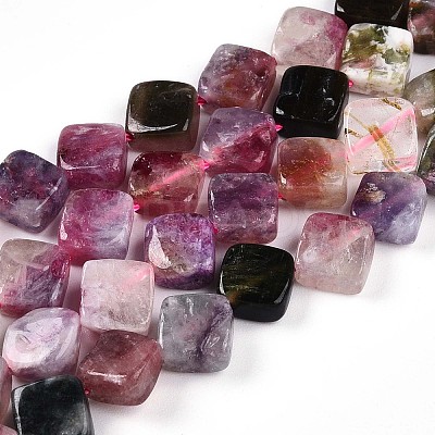 Natural Multicolor Tourmaline Beads Strands G-T140-04A-1