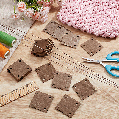24Pcs Wooden Blocking Boards DIY-BC0014-31B-1