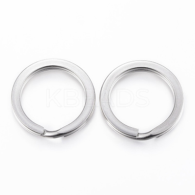 Tarnish Resistant 304 Stainless Steel Split Key Rings STAS-P177-1.8x20mm-P-1